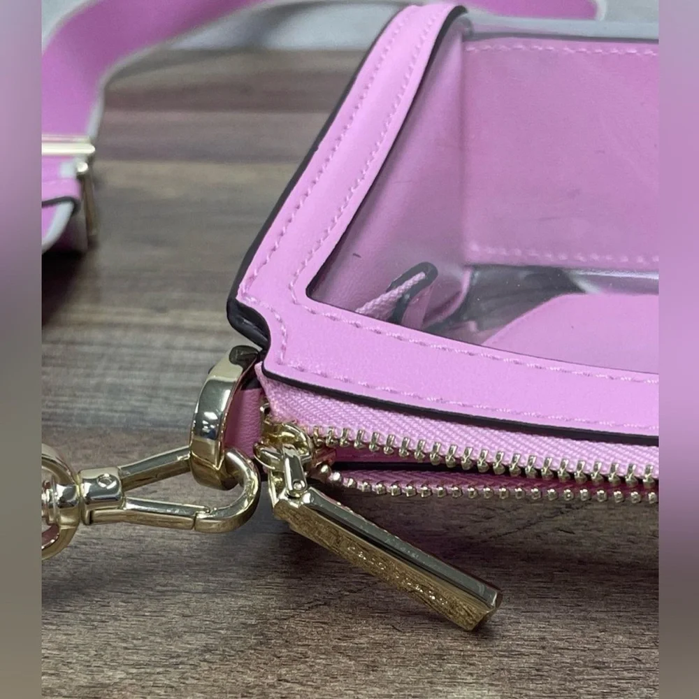 Kate Spade Pink Clear Crossbody with Removable Strap - Picture 8 of 10